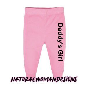 Daddy's Girl Baby Pants On the Side Of The Leg Baby joggers